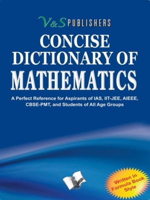 cover image of Concise Dictionary of Mathematics